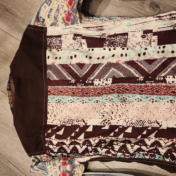 Woodin Western Patchwork Long Sleeve Shirt - Picture 5 of 5